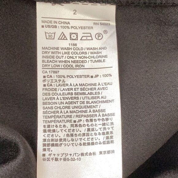 BANANA REPUBLIC WOMENS SHIFT MINI DRESS BLACK RUFFLED SLEEVES SIZE 2 - Picture 6 of 7